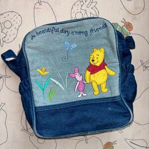 Disney Blue Winnie the Pooh Diaper Bag